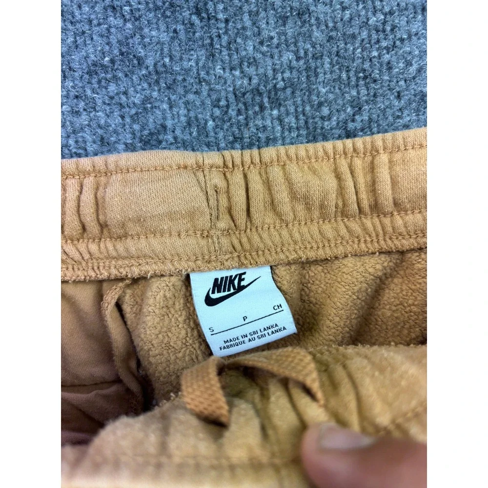 Nike Joggers Mens Small Tan Sportswear Club Fleece Sweatpants Athletic